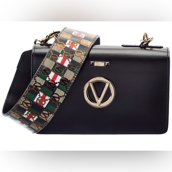 SOLD Valentino Black Mabel Robe Leather Bag NWT - Picture 3 of 7